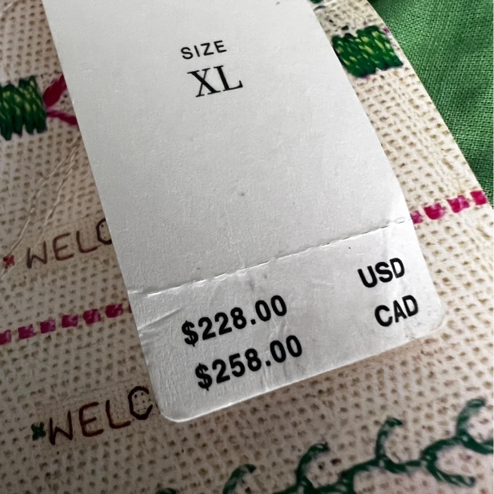 Farm Rio Halter Floral Ruffle NWT Crochet Mini Dress, Size XL - Picture 11 of 16